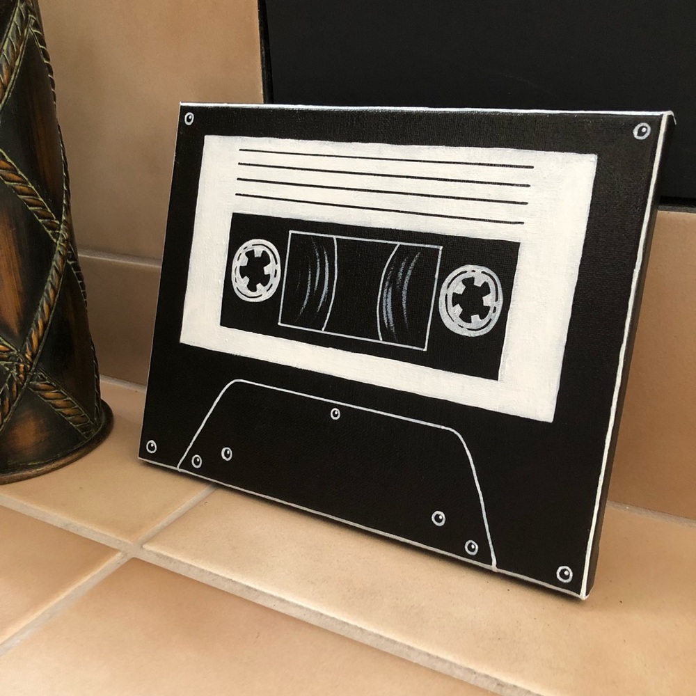 Wall Painting Cassette Tape Canvas Art - Picture 2 of 8